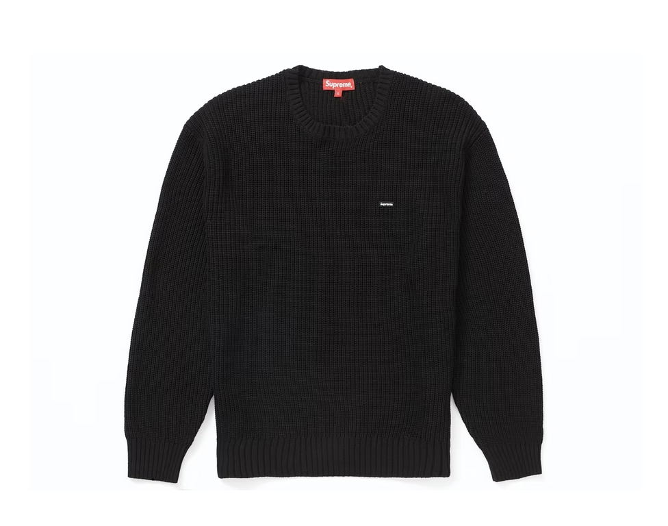 Supreme Mélange Rib Knit Sweater Black – Liquid Heat