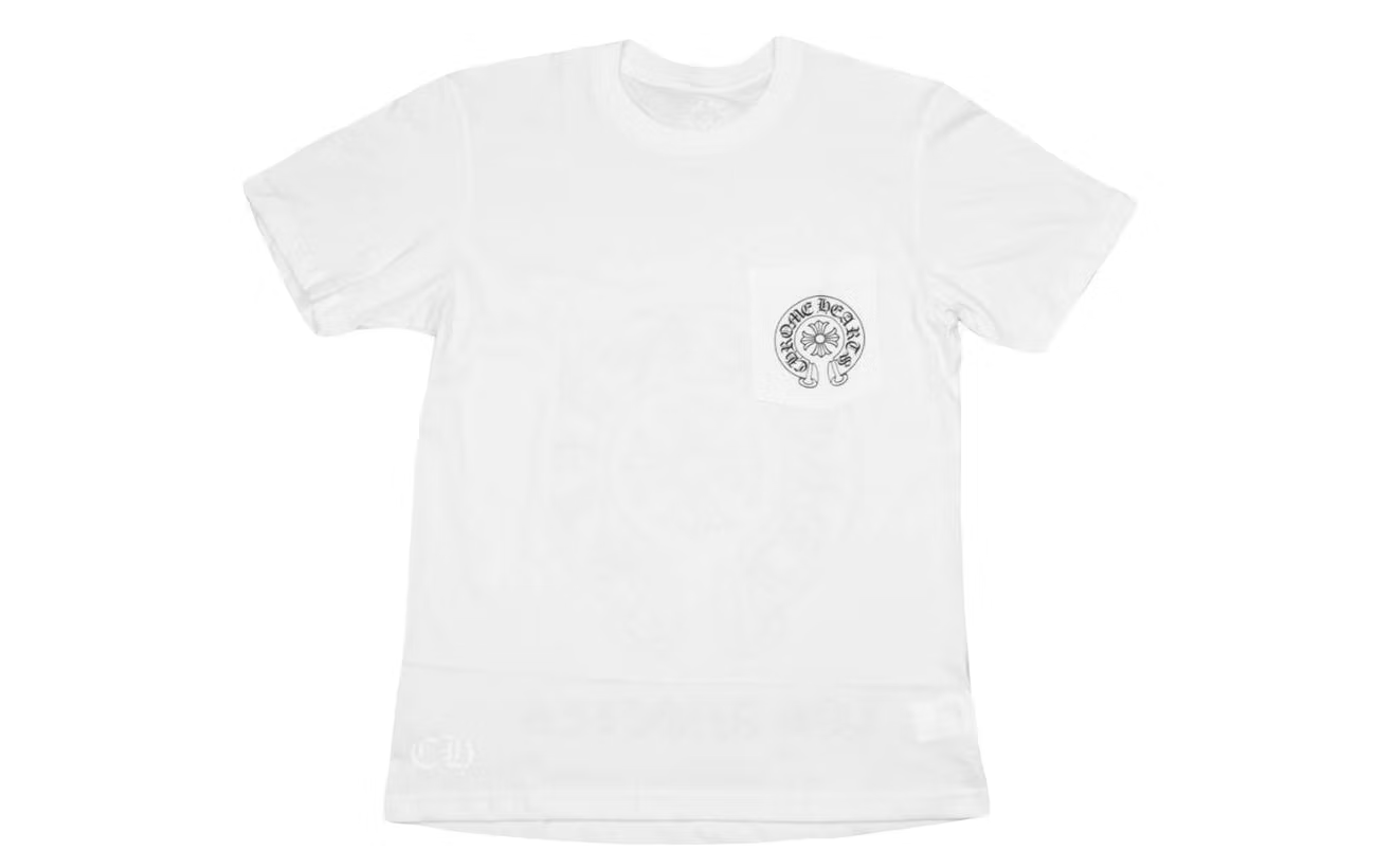 Chrome Hearts Horse Shoe Miami Logo Pocket T-Shirt White – Liquid Heat