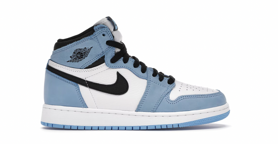 Jordan 1 Retro High White University Blue Black (GS)