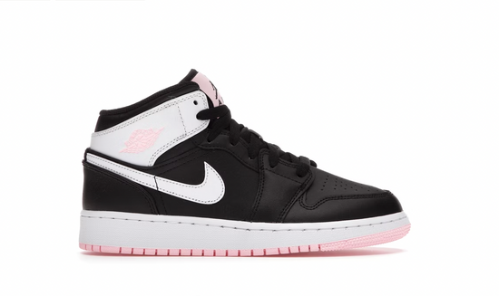 air jordan 1 mid arctic pink black gs