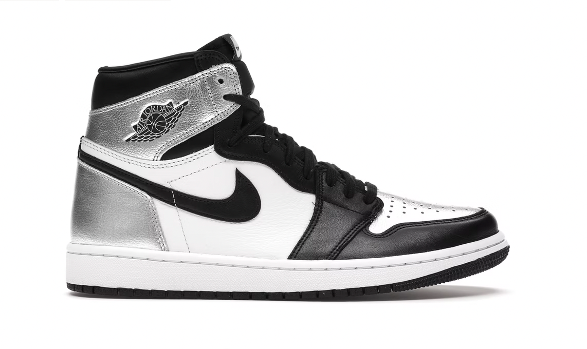 air jordan 1 retro high silver toe womens