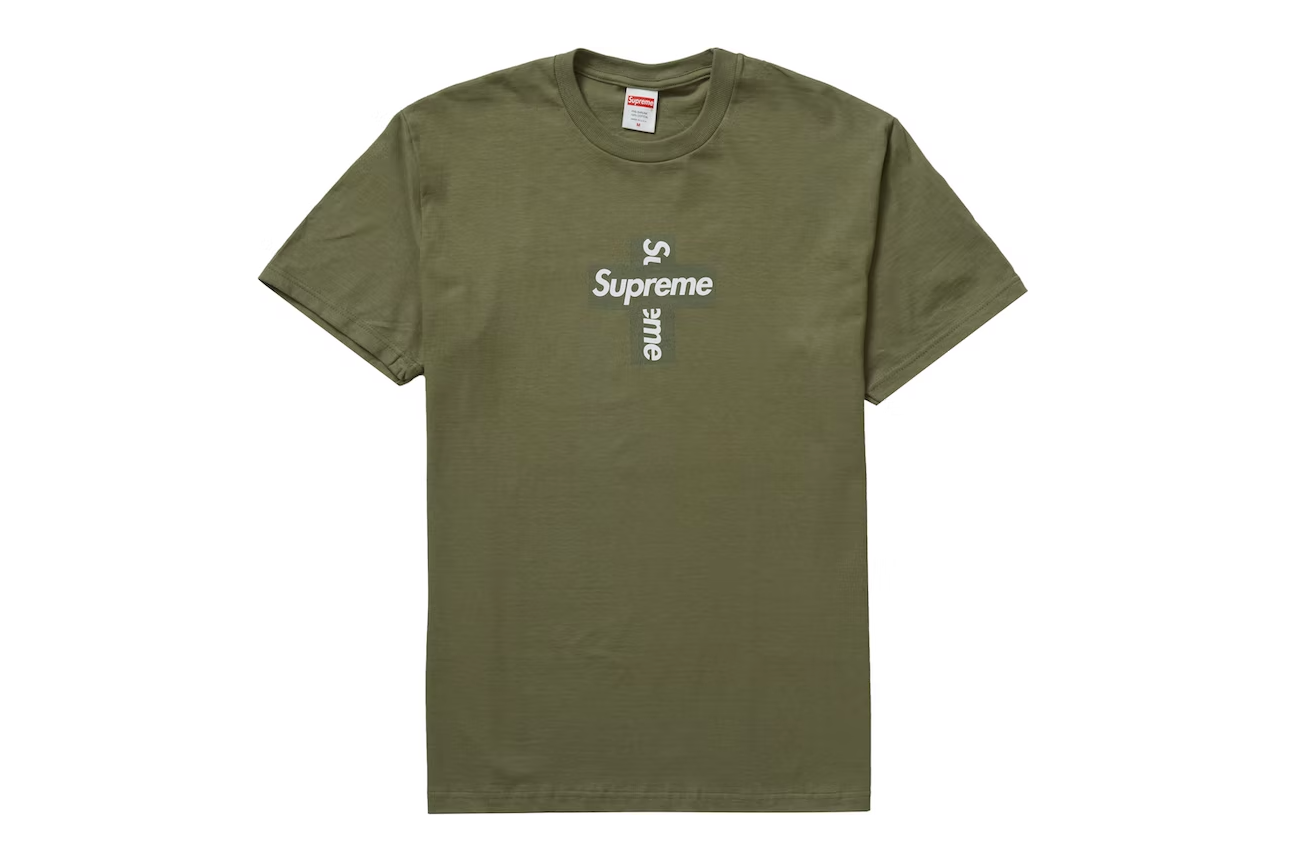 Supreme Cross Box Logo Tee Olive – Liquid Heat