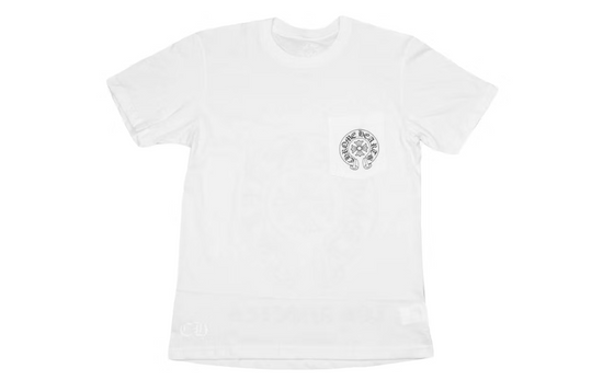 Chrome Hearts Horse Shoe Miami Logo Pocket T-Shirt White